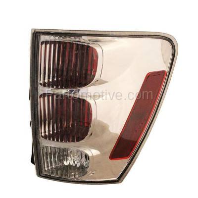 Aftermarket Replacement - TLT-1166R 2005-2009 Chevrolet Equinox (6Cyl, 3.4L 3.6L) Rear Taillight Taillamp Assembly Clear & Red Lens & Housing with Bulb Right Passenger Side
