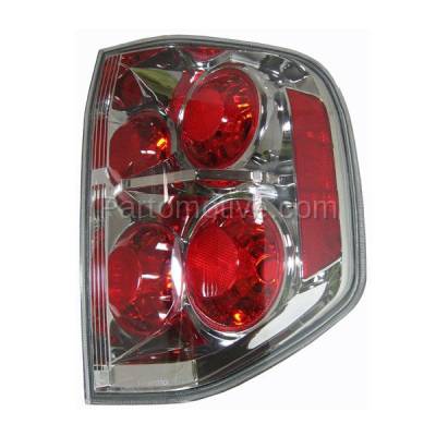 Aftermarket Replacement - TLT-1220R 2006-2008 Honda Pilot (6Cyl, 3.5L Engine) Rear Taillight Taillamp Assembly Clear Red Lens & Housing without Bulb Right Passenger Side