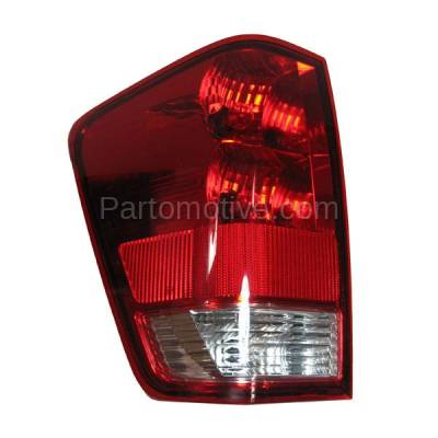 Aftermarket Replacement - TLT-1117L 2004-2015 Nissan Titan Pickup Truck (For Models without Utility Bed) Taillight Taillamp Assembly Lens & Housing with Bulb Left Driver Side