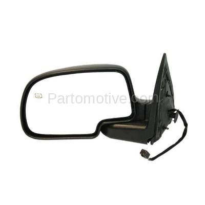 Aftermarket Replacement - MIR-1606L 1999-2002 Chevrolet Silverado Truck & 2000-2002 Suburban & Tahoe Rear View Mirror Assembly Power, Heated Chrome Left Driver Side