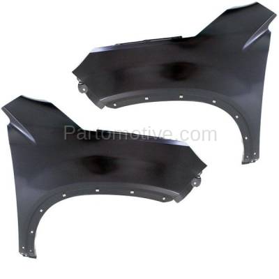 Aftermarket Replacement - FDR-1705LC & FDR-1705RC CAPA 2012-2015 Kia Sorento (EX & LX) (2.4L & 3.5L) Front Fender Quarter Panel (For Models with Side Garnish) PAIR SET Right & Left Side