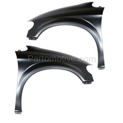 Aftermarket Replacement - FDR-1132LC & FDR-1132RC CAPA 2001-2007 Dodge Caravan/Grand Caravan & Chrysler Town And Country Front Fender Quarter Panel Pair Set Left & Right Side