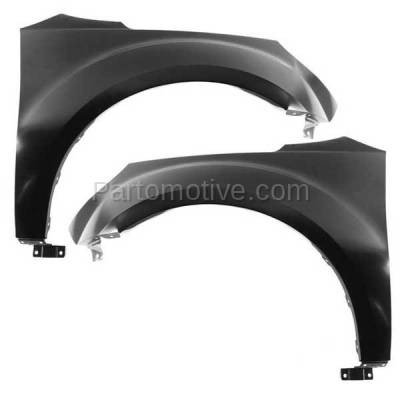 Aftermarket Replacement - FDR-1251LC & FDR-1251RC CAPA 2010-2017 Chevrolet Equinox (2.4L & 3.0L & 3.6L) Front Fender Quarter Panel (with Body Cladding Holes) Primed SET PAIR Right & Left Side