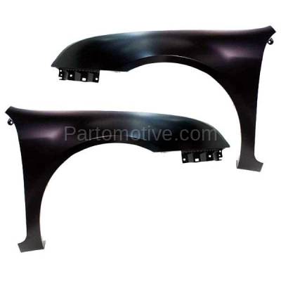 Aftermarket Replacement - FDR-1342LC & FDR-1342RC CAPA 2006-2009 Ford Fusion & Mercury Milan (2.3L & 3.0L) Front Fender Quarter Panel (without Molding Holes) SET PAIR Right & Left Side