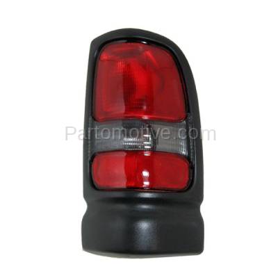 Aftermarket Auto Parts - TLT-1520RC CAPA 1994-2001 Dodge Ram 1500 & 1994-2002 Ram 2500, 3500 Truck (without Sport Package) Rear Taillight Assembly without Bulb Right Passenger Side
