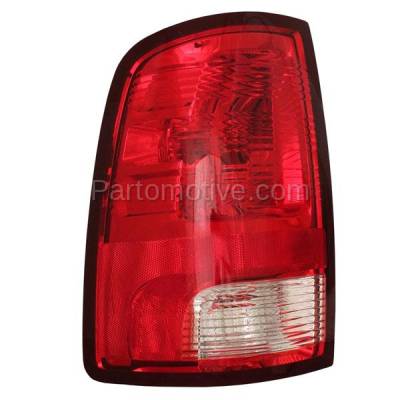 Aftermarket Replacement - TLT-1419L 2009-2022 Dodge Ram 1500 2500 3500 (6Cyl & 8Cyl) (Standard Type) Rear Taillight Assembly Lens & Housing with Bulb Left Driver Side