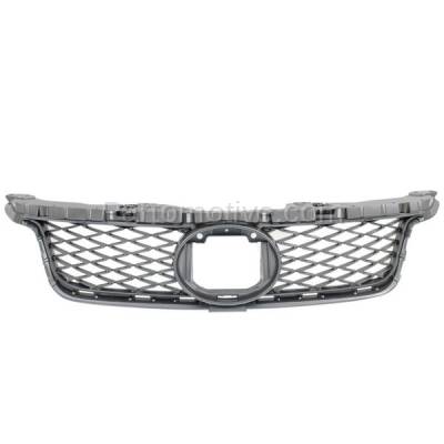 Aftermarket Replacement - GRL-2045 2011-2013 Lexus CT200h 1.8L (Hatchback 4-Door) (Models with F Sport Package) Front Center Grille  Assembly Painted Dark Gray Plastic
