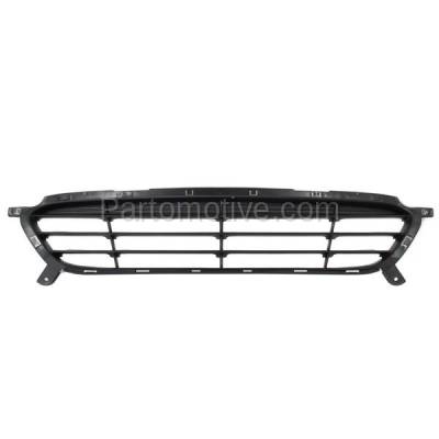 Aftermarket Replacement - GRL-1890 2012-2014 Hyundai Accent (to 10/15/2013 Production Date) Front Center Lower Bumper Cover Grille Assembly Textured Black Plastic