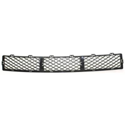 Aftermarket Replacement - GRL-1374 2008-2011 Ford Focus 2.0L (Coupe & Sedan 2/4-Door) Front Center Lower Face Bar Grille Assembly Textured Black Shell & Insert Plastic