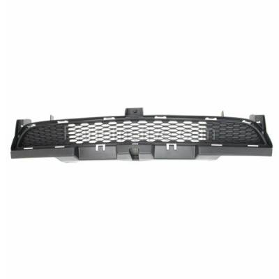 Aftermarket Replacement - GRL-1213 2011-2014 Dodge Charger (For Models without Adaptive Cruise Control) Front Lower Bumper Cover Face Bar Grille Assembly Dark Gray
