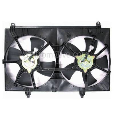 Aftermarket Replacement - FMA-1262 Dual Radiator AC A/C Condenser Cooling Fan Motor Assembly For 03-08 FX-35 3.5L