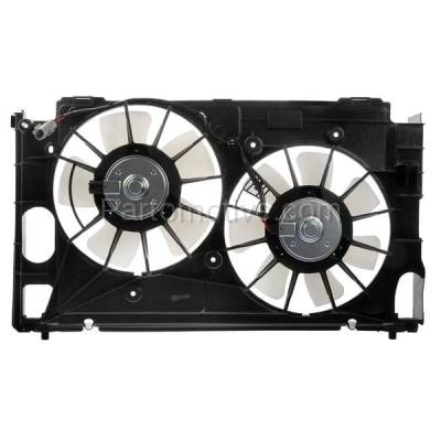 Aftermarket Replacement - FMA-1494 10 11 12 13 Prius Radiator AC A/C Condenser Cooling Fan Motor Assembly 2012 2013