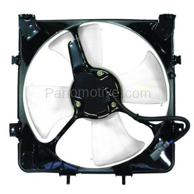 Aftermarket Replacement - FMA-1193 92-95 Civic 93-97 Del Sol A/C Condenser Cooling Fan Motor Assembly Blade Shroud