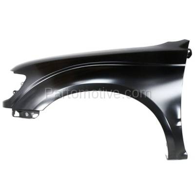 Aftermarket Replacement - FDR-1742LC CAPA 1995-2000 Toyota Tacoma Pickup 4WD (including RWD Pre-Runner Models) Front Fender Panel Primed Steel Left Driver Side