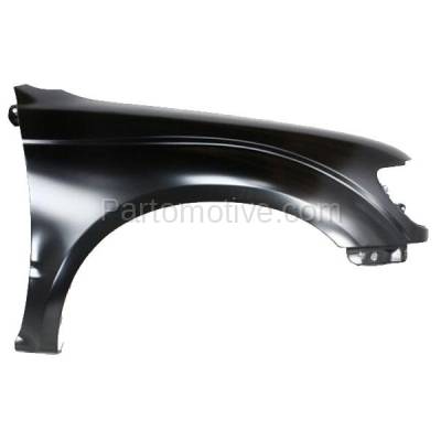 Aftermarket Replacement - FDR-1742RC CAPA 1995-2000 Toyota Tacoma Pickup 4WD (including RWD Pre-Runner Models) Front Fender Panel Primed Steel Right Passenger Side