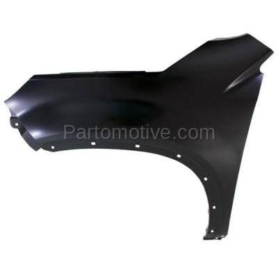 Aftermarket Replacement - FDR-1706LC CAPA 2012-2015 Kia Sorento SX (For Models Without Side Garnish) Front Fender Quarter Panel (without Molding Holes) Steel Left Driver Side