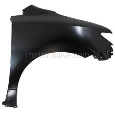 Aftermarket Replacement - FDR-1585RC CAPA 2011-2017 Nissan Quest (LE, Platinum, S, SL, SV) Front Fender Quarter Panel (with Side Molding Holes) Steel Right Passenger Side