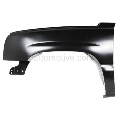Aftermarket Replacement - FDR-1686LC CAPA 2003-2007 Chevrolet Silverado 1500/1500HD/2500/2500HD/3500 Pickup Truck (USA Built) Front Fender Primed Steel Left Driver Side
