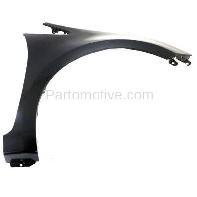 Aftermarket Replacement - FDR-1618RC CAPA 2012-2017 Kia Rio (EX, LX, SX) 1.6L (Hatchback & Sedan) Front Fender (without Turn Signal Lamp Hole) Primed Steel Right Passenger Side