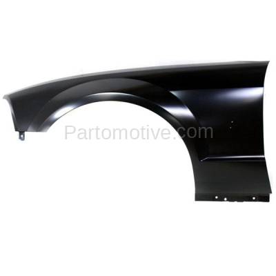 Aftermarket Replacement - FDR-1514LC CAPA 2005-2009 Ford Mustang GT (4.6 Liter V8) (Convertible & Coupe) Front Fender Quarter Panel (with Molding Holes) Steel Left Driver Side