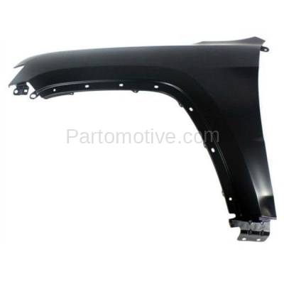 Aftermarket Replacement - FDR-1365LC CAPA 2011-2020 Jeep Grand Cherokee (V6/V8 Engine) Front Fender Quarter Panel (with Molding Holes) Primed Steel Left Driver Side
