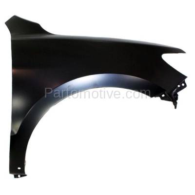 Aftermarket Replacement - FDR-1656RC CAPA 2010-2012 Hyundai Santa Fe (2.4 & 3.5 Liter Engine) Front Fender Quarter Panel (without Molding Holes) Steel Right Passenger Side