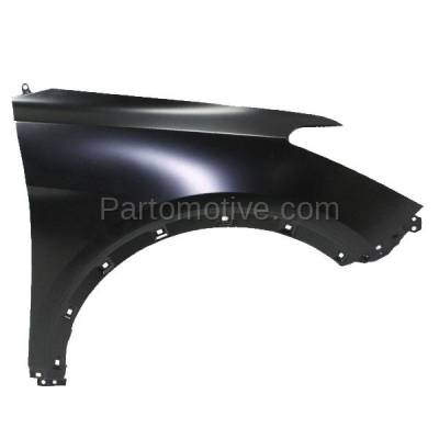Aftermarket Replacement - FDR-1658RC CAPA 2013-2019 Hyundai Santa Fe XL (GLS & Limited) (6-7 Seats) 3.3L (with Molding Holes) Front Fender Primed Steel Right Passenger Side