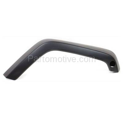 Aftermarket Replacement - FDF-1033RC CAPA 2007-2018 Jeep Wrangler (3.8L & 3.6L Engine) Front Fender Flare Wheel Opening Molding Arch Paintable Plastic Right Passenger Side
