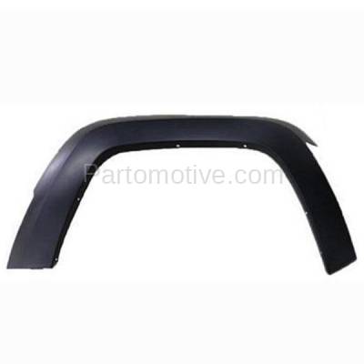 Aftermarket Replacement - FDF-1017R 2008-2012 Jeep Liberty (3.7 Liter V6 Engine) Front Fender Flare Wheel Opening Molding Trim Arch Primed Plastic Right Passenger Side
