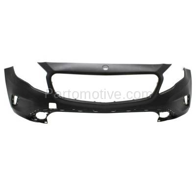 Aftermarket Replacement - BUC-3907FC CAPA 2015-2017 Mercedes-Benz GLA250 (without AMG Styling Package) Front Bumper Cover Assembly without Park Assist Sensor Holes