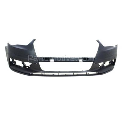 Aftermarket Replacement - BUC-3546FC CAPA 2015-2016 Audi A3 & A3 Quattro (Convertible & Sedan) (without S-Line Package) Front Bumper Cover Assembly Primed Plastic