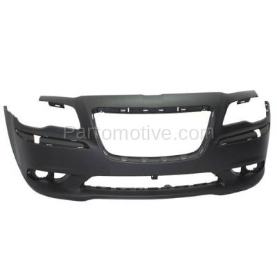 Aftermarket Replacement - BUC-1442FC CAPA 12-14 300 SRT8 Front Bumper Cover w/Fog Lamp Holes CH1000A18 68212551AA