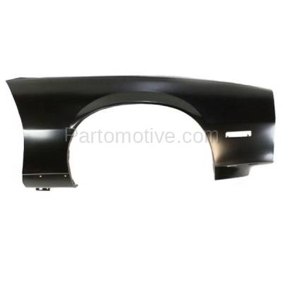 Aftermarket Replacement - FDR-1120R 1982-1992 Chevrolet Camaro Front Fender Quarter Panel with Molding Holes (with Holes for Body Cladding) Steel Right Passenger Side