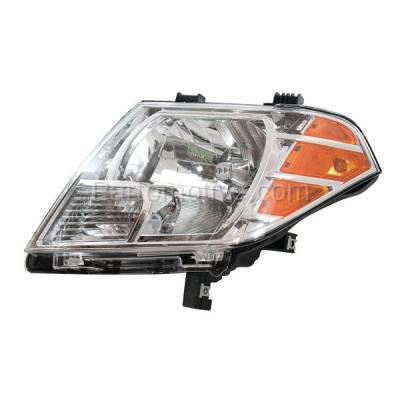 Aftermarket Replacement - HLT-1821L 2009-2021 Nissan Frontier Pickup Truck (Extended & Crew Cab 4-Door) Front Halogen Headlight Headlamp with Bulb Left Driver Side