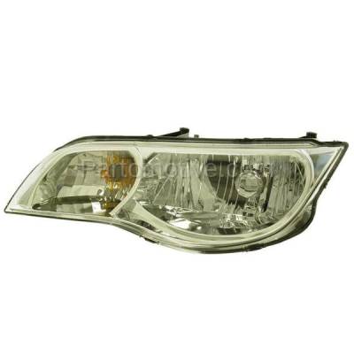 Aftermarket Replacement - HLT-1335L 2003-2007 Saturn Ion (2, 3, Red Line) (Coupe 4-Door) Front Halogen Headlight Assembly Lens Housing with Bulb Left Driver Side