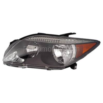 Aftermarket Replacement - HLT-1294L 2005-2007 Scion tC (For Models without Base Package) Front Halogen Headlight Assembly Lens Housing without Bulb Left Driver Side