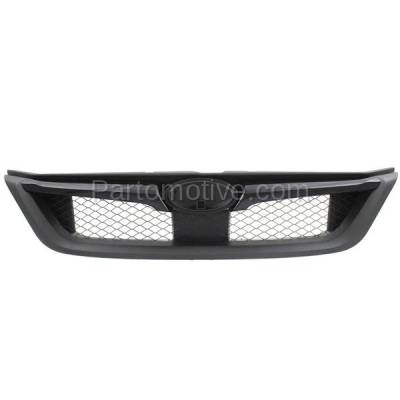 Aftermarket Replacement - GRL-2347 2011-2014 Subaru Impreza (WRX) & 2013-2014 WRX (STI) Front Grille Assembly Painted Black Shell Insert Plastic without Emblem Plastic