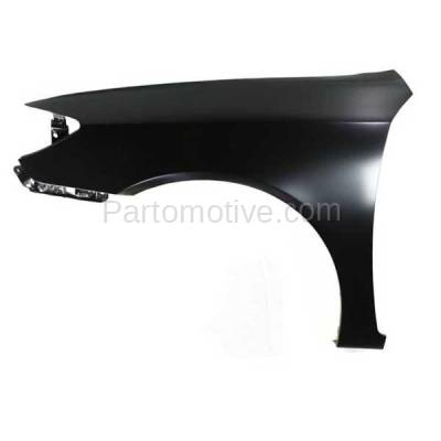 Aftermarket Replacement - FDR-1124LC CAPA 2002-2006 Toyota Camry (2.4 & 3.0 Liter Engine) Front Fender Quarter Panel (without Molding Holes) Primed Steel Left Driver Side
