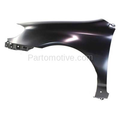 Aftermarket Replacement - FDR-1174L 2003-2008 Toyota Corolla S/XRS Front Fender Quarter Panel with Ground Effect (with Rocker Molding Hole) Primed Steel Left Driver Side