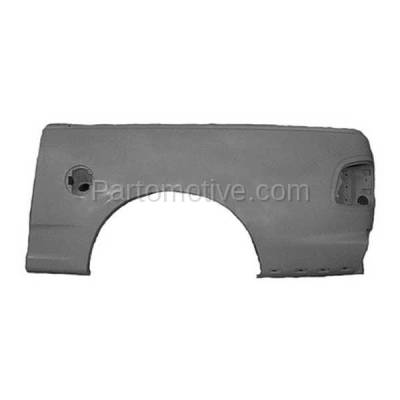 Aftermarket Replacement - FDR-1298L F-Series Crew Cab Truck Rear Fender Quarter Panel w/o Molding Holes Driver Side - Image 2