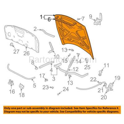 Aftermarket Replacement - HDD-1021 98-01 A6 Quattro & 2001 Allroad Front Hood Panel Assembly Primed Steel AU1230109 - Image 3
