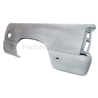 Aftermarket Replacement - FDR-1684L 99-07 Chevy Silverado Truck Fleetside Rear Fender Outer Quarter Panel Left Side - Image 2