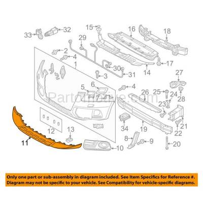 Vlc 1003fc Capa 13 17 Q5 Front Bumper Lower Spoiler