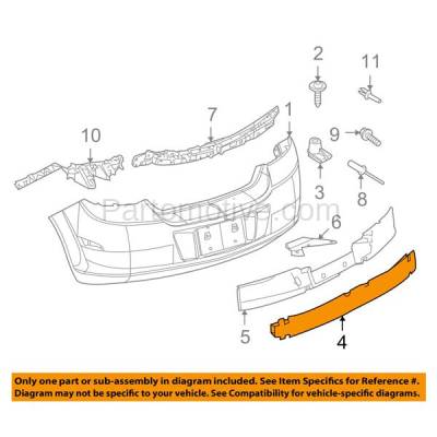 Aftermarket Replacement - BRF-1331R 08-09 Astra Rear Bumper Reinforcement Crossmember Impact Bar GM1106681 93357562 - Image 3