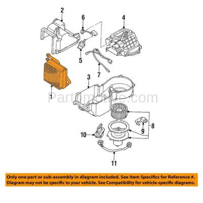 EVP-1063 1993-1997 Ford Probe (Hatchback 2-Door) 2.0L/2.5L Front Body-A