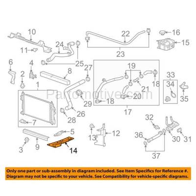 Ess 1229r 11 13 Regal Front Engine Splash Shield Under