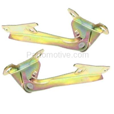 Aftermarket Replacement - HDH-1137L & HDH-1137R 1993-1994 Dodge/Plymouth Colt & 1993-1996 Eagle Summit & 1993-2002 Mitsubishi Mirage & 2003-2006 Outlander Hood Hinge Bracket PAIR SET Left Driver & Right Passenger Side - Image 2