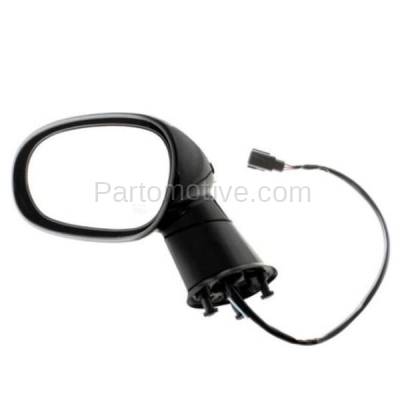 TYC 08-14 Challenger Power Non-Heat Fold Black Rear View Mirror Left Driver Side