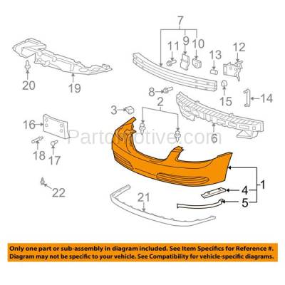 Buc 1910f 06 11 Lucerne Front Bumper Cover Assembly Primed