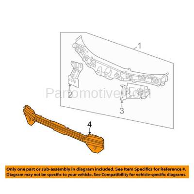 Aftermarket Replacement - RSP-1272 2003-2007 Saturn Ion (1, 2, 3, Red Line) Coupe & Sedan Front Radiator Support Lower Crossmember Tie Bar Panel Primed Made of Steel - Image 3